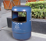 塑料保洁桶－分类果皮箱HJ-B002