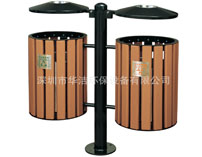 钢木分类环保垃圾桶-HJ-D011