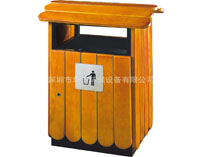 钢木户外环保垃圾桶-HJ-D008